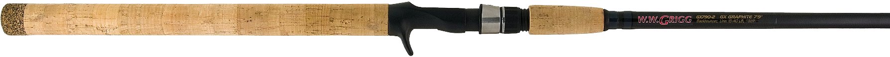 GX790-2     7'9"   2 pc 15-40 lb   Cast   W.W. Grigg Salmon Rod